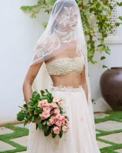 A White Wedding Lehenga Set