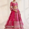 Aarya Fuchsia Embroidered Lehenga Set