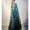 Aasmani Lampi Lehenga Set