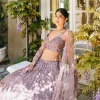Aiza Dusty Mauve Sequin Lehenga Set
