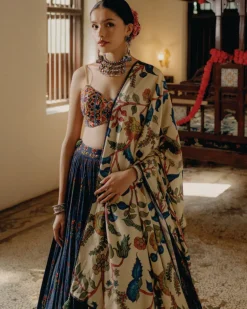 Ajrakh Kalamkari Lehenga
