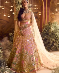 Alice - Baby Pink Royal Carriage Lehenga Set