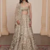All Gold Sand Floral Lehenga Set