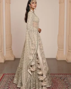 All Gold Sand Paisley Lehenga Set