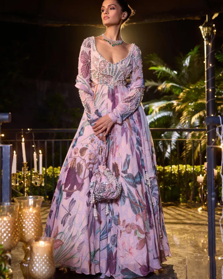 Amna Anarkali Set