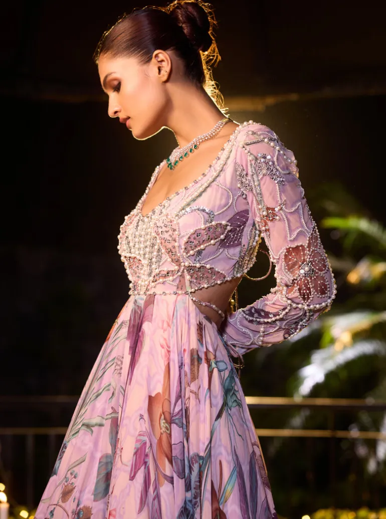 Amna Anarkali Set
