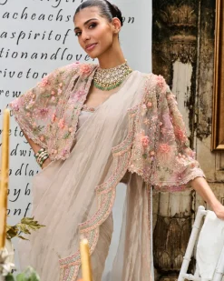 Amour Jacket Sari Set