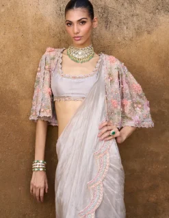 Amour Jacket Sari Set