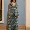 Antique Embroidered Peplum Set