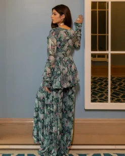 Antique Embroidered Peplum Set