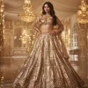 Antique Gold Embellished Lehenga Set