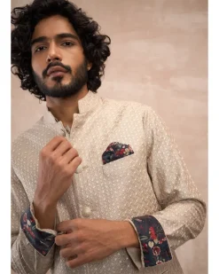 Antique Inara Motif Foe & Sb Kurta Set