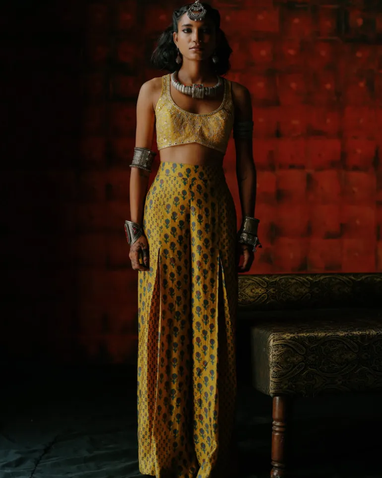 Anvika Amber Crop Top Pant Set