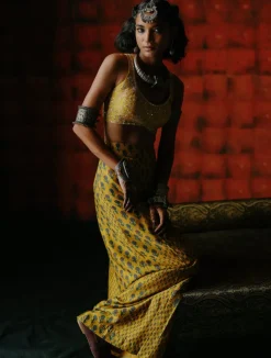 Anvika Amber Crop Top Pant Set