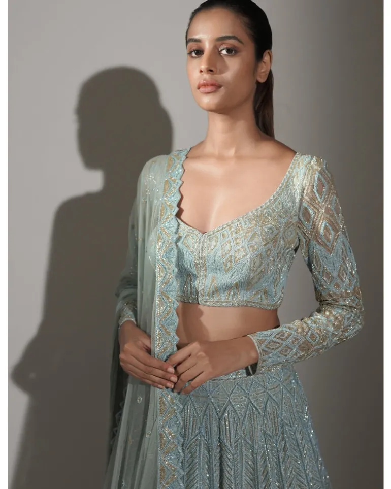 Aqua Darya Lehenga Set