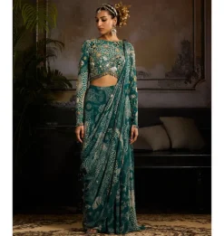 Aqua Essence Pant Sari Set