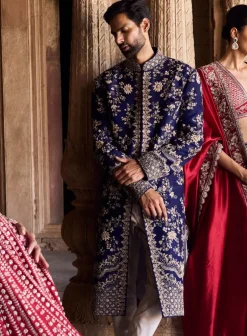 Araav Silk Sherwani Set