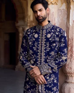 Araav Silk Sherwani Set