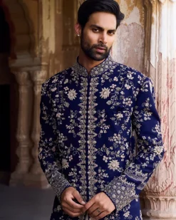Araav Silk Sherwani Set
