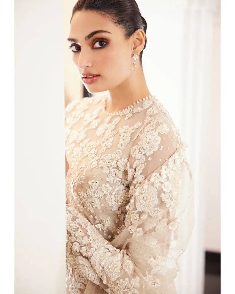 Athiya Shetty Nude Three-Dimensional Sharara Set