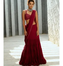 Aura Pre-Drape Sari Set