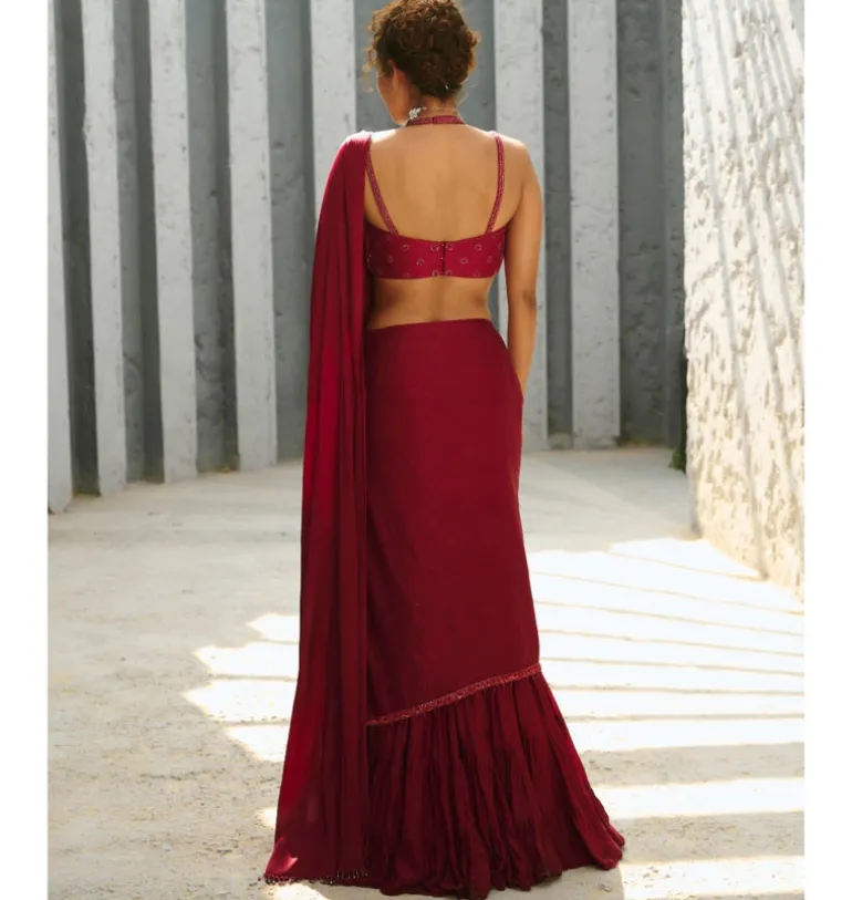 Aura Pre-Drape Sari Set