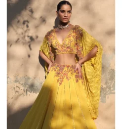 Aurelian Cape Lehenga Set