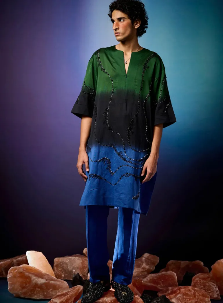 Aurombre Swirlscent Kurta Set
