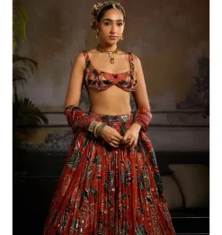 Autumn Fern Lehenga Set