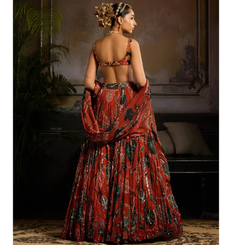 Autumn Fern Lehenga Set