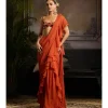 Autumn Glow Draped Sari Set