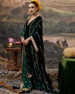 Azal Makhmali Kaftan Set
