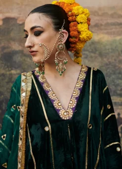 Azal Makhmali Kaftan Set