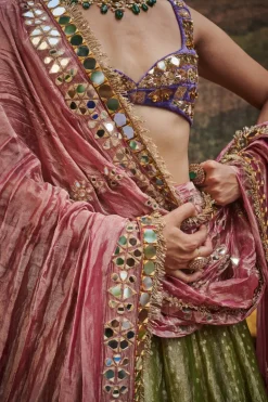 Azal Sheesh Lehenga Set
