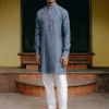 Azure Blue Printed Kurta Set