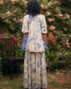Azure Peplum Set