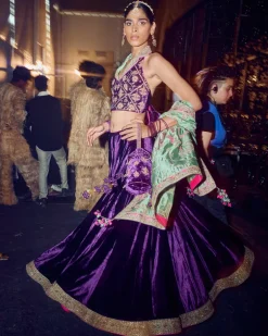 Baingani Modern Lehenga Set