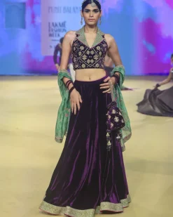 Baingani Modern Lehenga Set