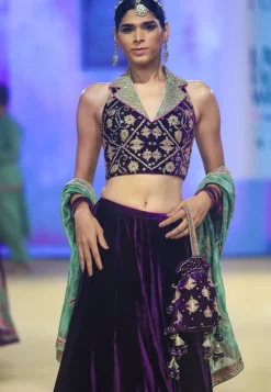 Baingani Modern Lehenga Set