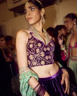 Baingani Modern Lehenga Set