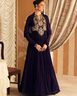 Banafsha Anarkali Set