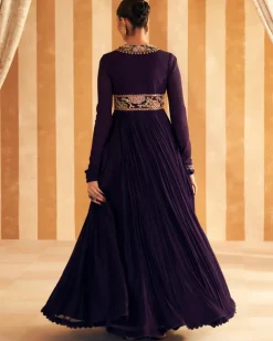 Banafsha Anarkali Set