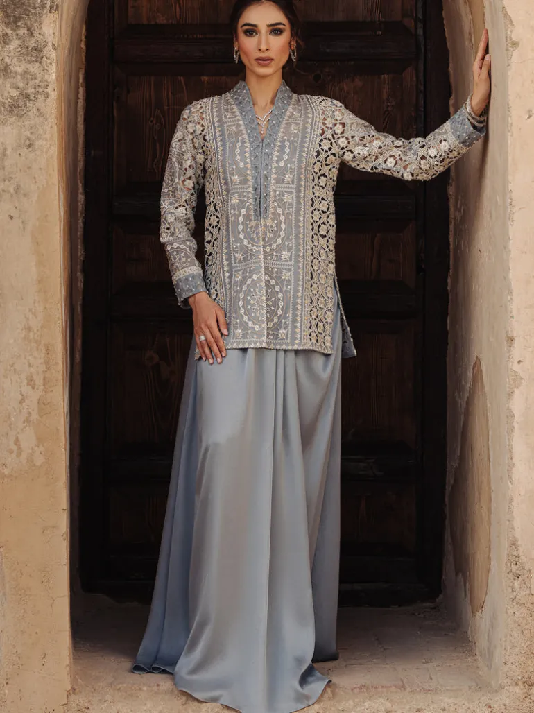 Bel Blue Rani Jacket Set