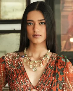Bhumika Multicolour Kundan Necklace Set