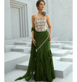 Bianca Corset Pre Drape Sari Set