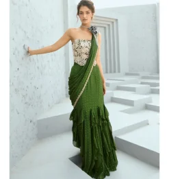 Bianca Corset Pre Drape Sari Set