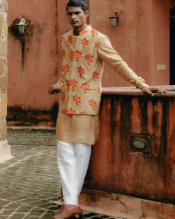 Biscuit Brown Printed Kurta Set