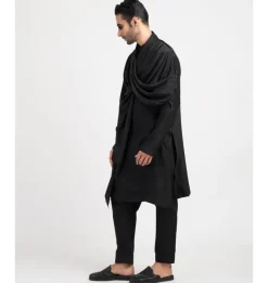 Black Alter Kurta Set