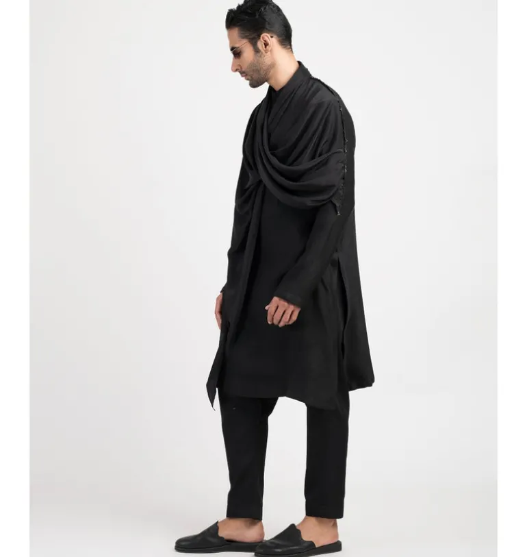 Black Alter Kurta Set