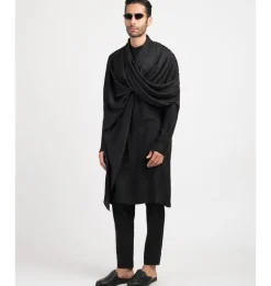 Black Alter Kurta Set